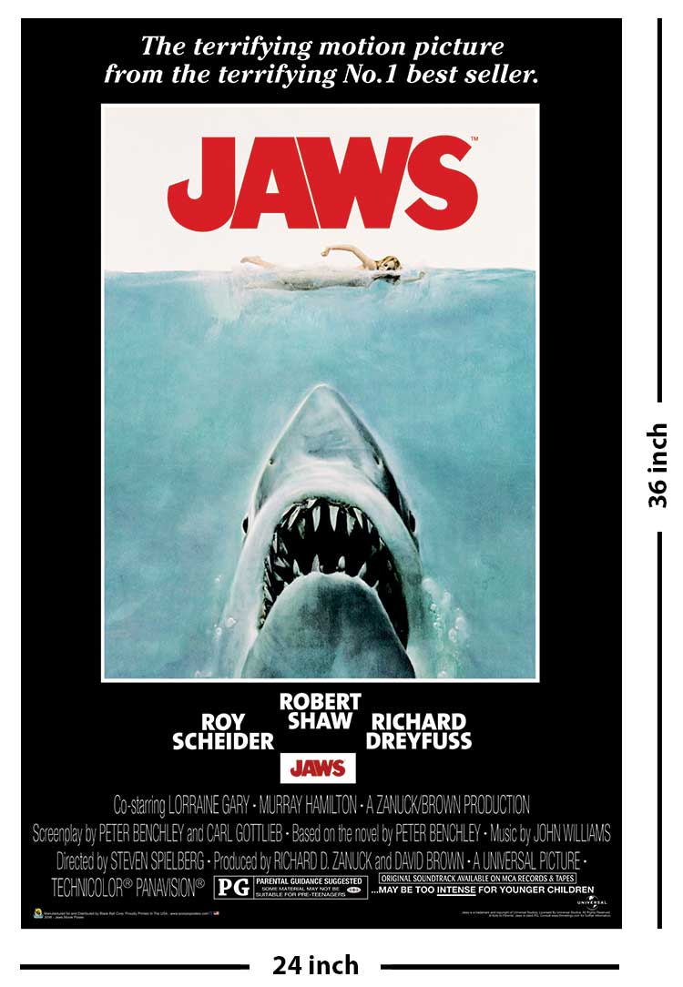 Jaws Movie Poster - 24" X 36"