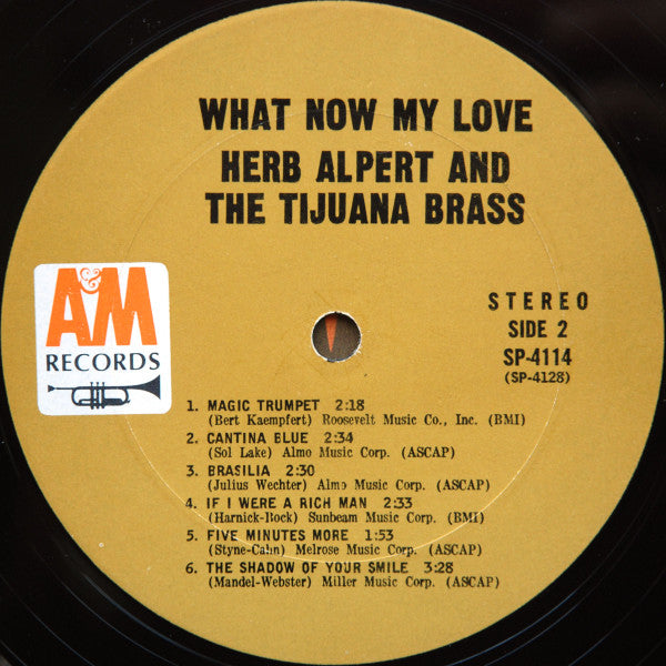 Herb Alpert & The Tijuana Brass : What Now My Love (LP, Album, Ter)