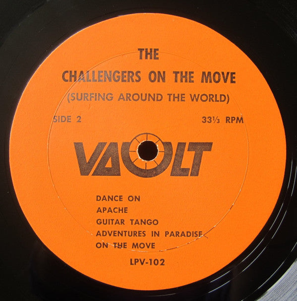 The Challengers : The Challengers On The Move (Surfing Around The World) (LP, Album)