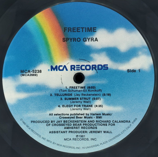 Spyro Gyra : Freetime (LP, Album, Pin)