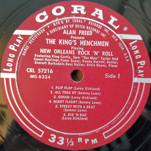 The King's Henchmen : Alan Freed Presents The Kings Henchmen Playing New Orleans Rock and Roll (LP, Album, Mono)