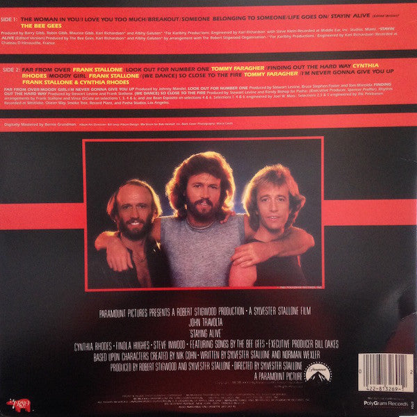 Various : Staying Alive (The Original Motion Picture Soundtrack) (LP, Album, 72)