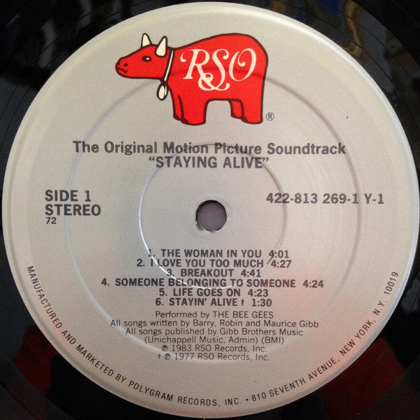 Various : Staying Alive (The Original Motion Picture Soundtrack) (LP, Album, 72)