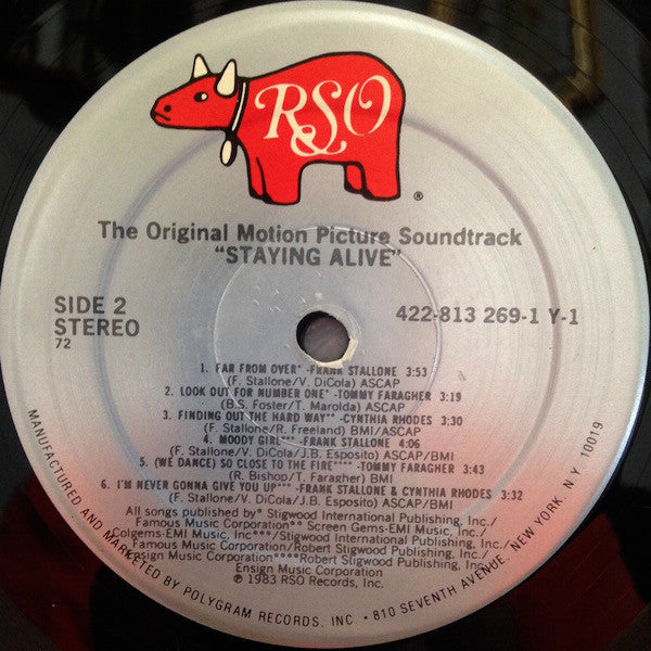 Various : Staying Alive (The Original Motion Picture Soundtrack) (LP, Album, 72)