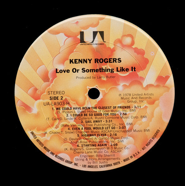Kenny Rogers : Love Or Something Like It (LP, Album, Ter)