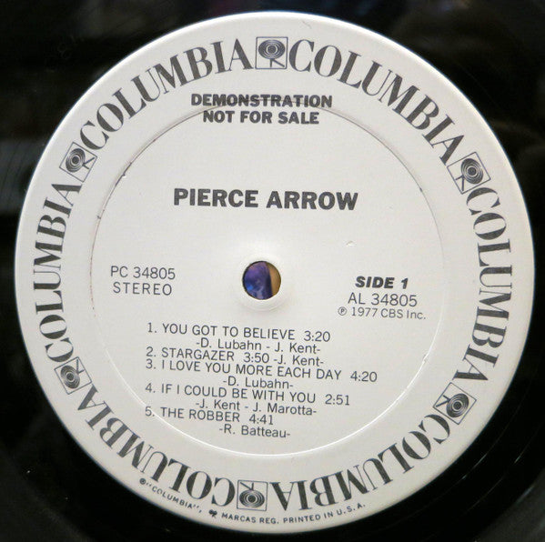 Pierce Arrow : Pierce Arrow (LP, Album, Promo)