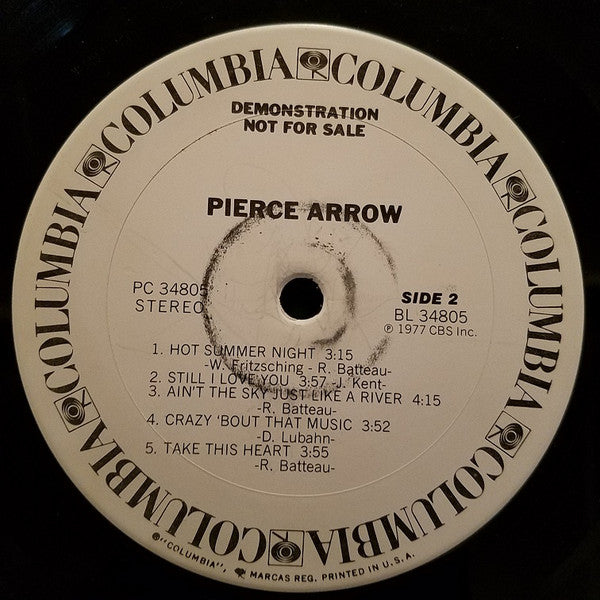 Pierce Arrow : Pierce Arrow (LP, Album, Promo)