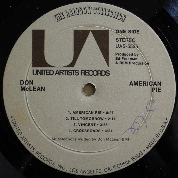 Don McLean : American Pie (LP, Album, Res)