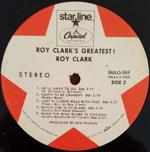 Roy Clark : Roy Clark's Greatest! (LP, Comp, Scr)