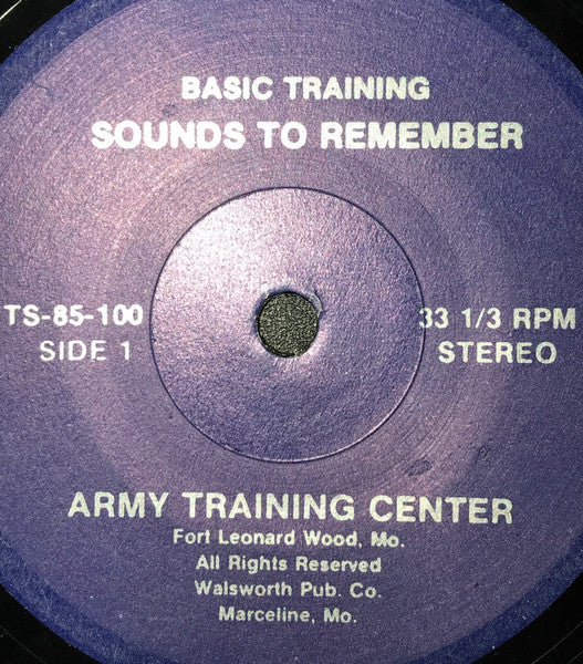 No Artist : Army Training Center Fort Leonard Wood, Mo (7")
