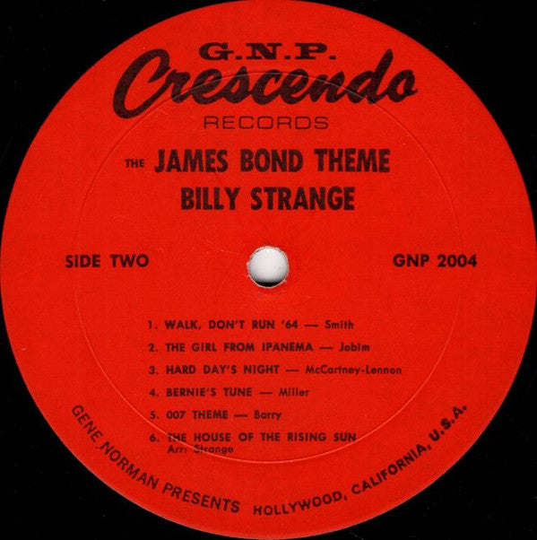 Billy Strange : The James Bond Theme (LP, Mono)