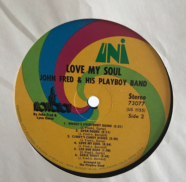 John Fred & His Playboy Band : Love My Soul (LP, Album)
