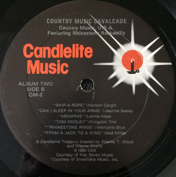 Various : Country Music Cavalcade - Country Music, U.S.A. Featuring Rhinestone Rockabilly (3xLP, Comp + Box)