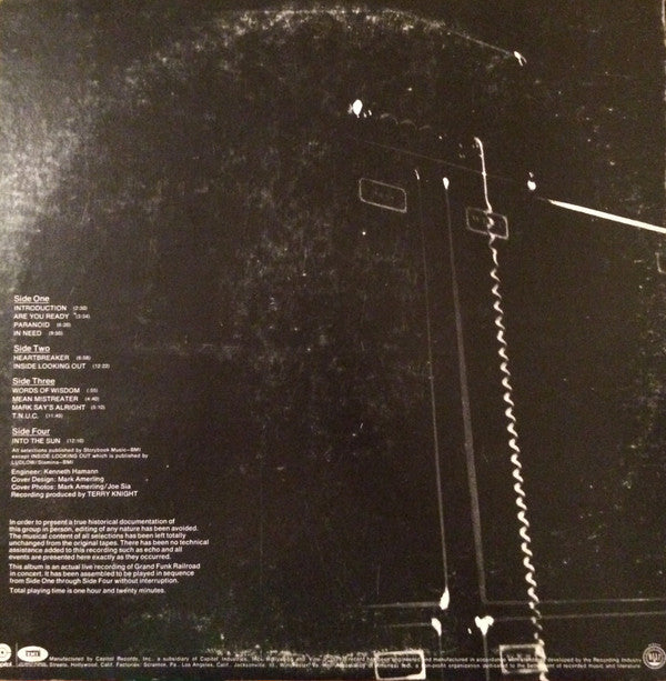 Grand Funk* : Live Album (2xLP, Album, Scr)