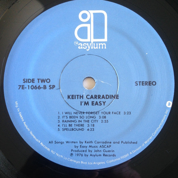 Keith Carradine : I'm Easy (LP, Album, SRC)