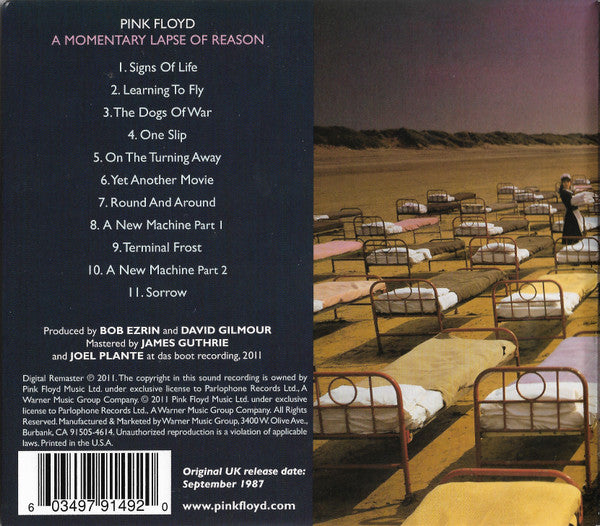 Pink Floyd : A Momentary Lapse Of Reason (CD, Album, RE, RM, Gat)