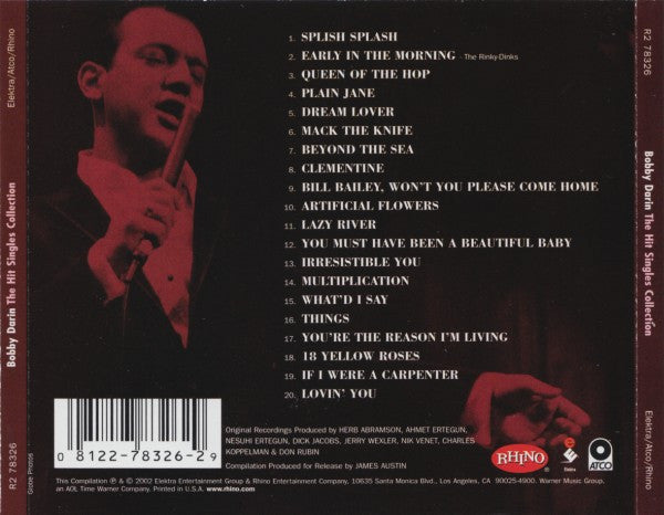 Bobby Darin : The Hit Singles Collection (CD, Comp, Mono, RP)