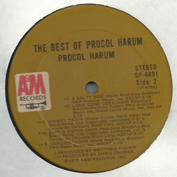 Procol Harum : The Best Of Procol Harum (LP, Comp, Gat)