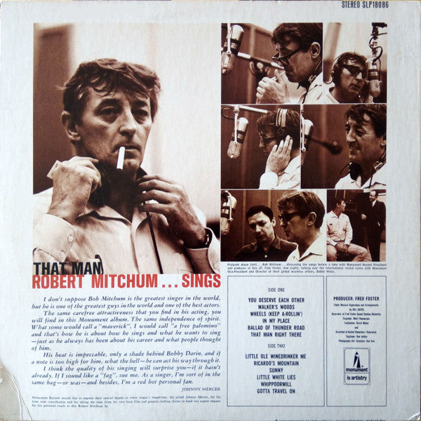 Robert Mitchum : That Man, Robert Mitchum, Sings (LP, Album)