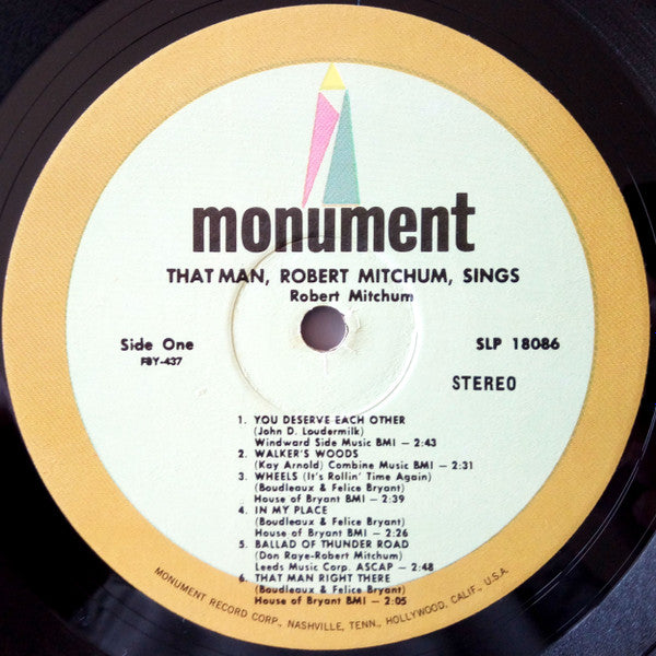 Robert Mitchum : That Man, Robert Mitchum, Sings (LP, Album)
