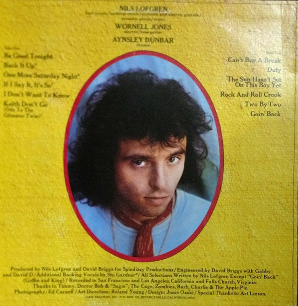 Nils Lofgren : Nils Lofgren (LP, Album, Mon)
