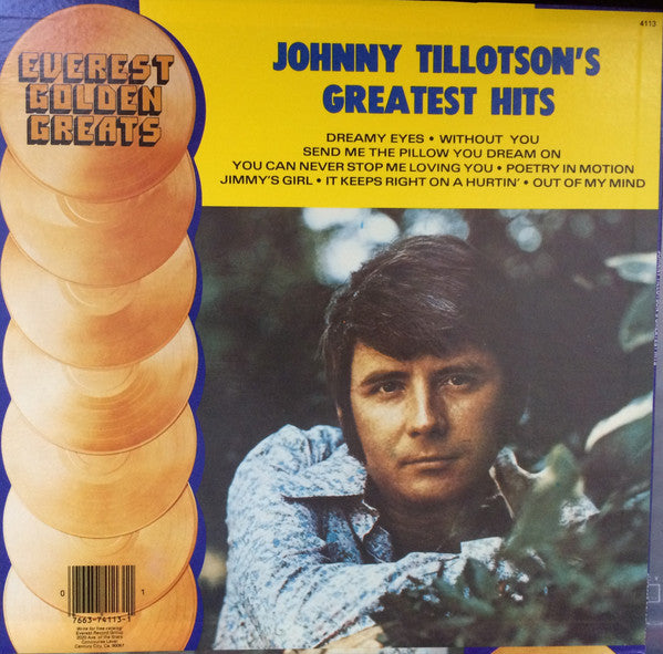 Johnny Tillotson : Johnny Tillotson's Greatest Hits (LP, Comp)