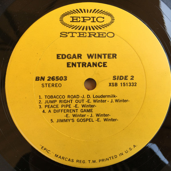 Edgar Winter : Entrance (LP, Album, Ter)
