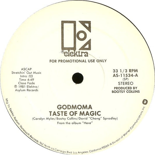 Godmoma : Taste Of Magic / Spice (Too Nice) (12", Promo)