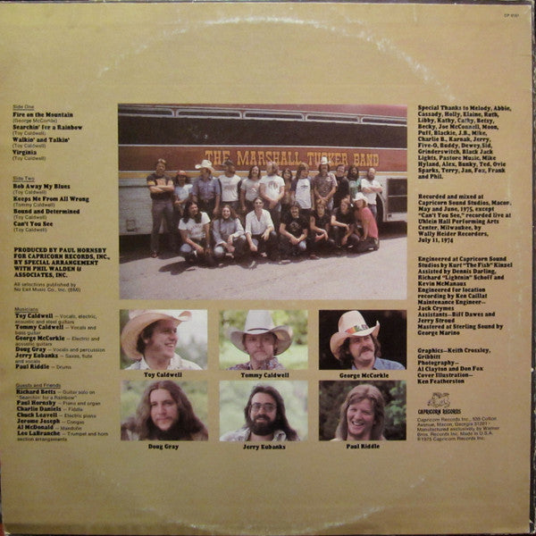The Marshall Tucker Band : Searchin' For A Rainbow (LP, Album, Cap)