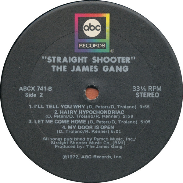 James Gang : Straight Shooter (LP, Album)