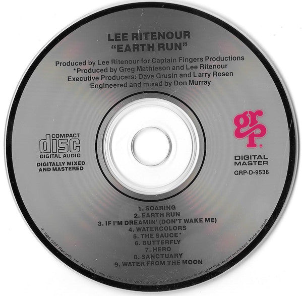 Lee Ritenour : Earth Run (CD, Album)