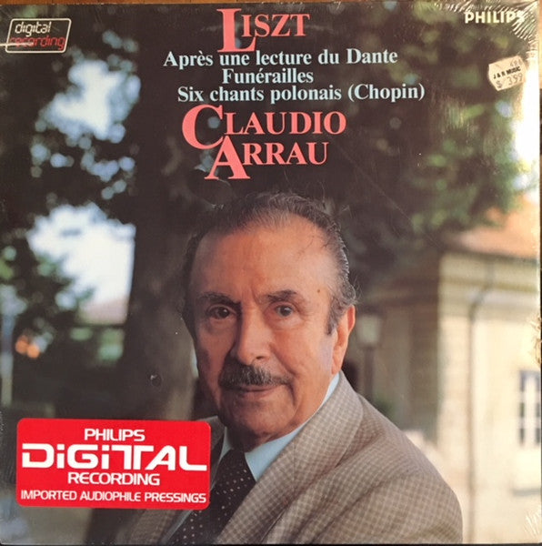 Liszt* - Claudio Arrau : Après Une Lecture Du Dante / 6 Chants Polonais De Frédéric Chopin / Funérailles (LP)