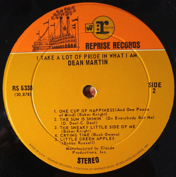 Dean Martin : I Take A Lot Of Pride In What I Am (LP, Album)