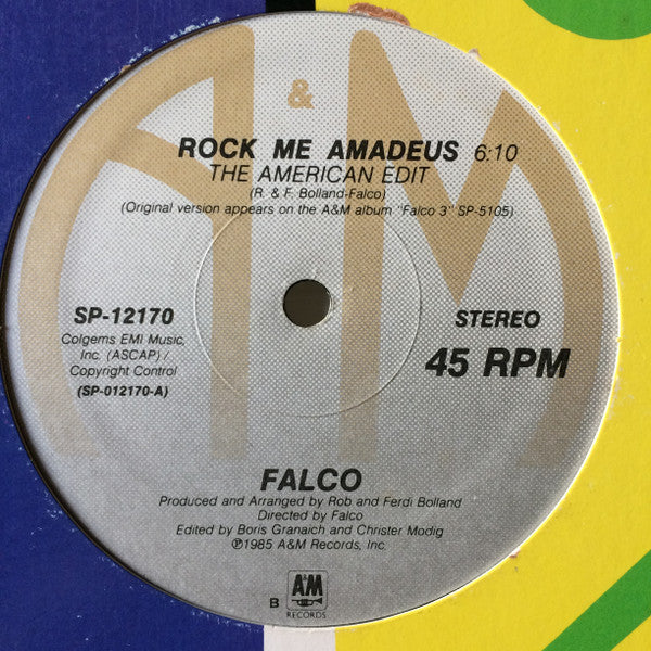 Falco : Rock Me Amadeus / Vienna Calling (12", Com)