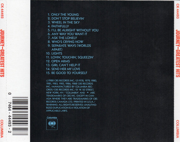 Journey : Greatest Hits (CD, Comp, RM, Pit)