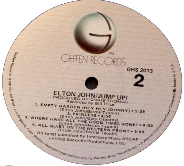 Elton John : Jump Up! (LP, Album, Jac)