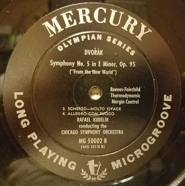 Dvorak*, Rafael Kubelik Conducting The Chicago Symphony Orchestra : Symphony No. 5 In E Minor, Op. 95 ("From The New World") (LP)