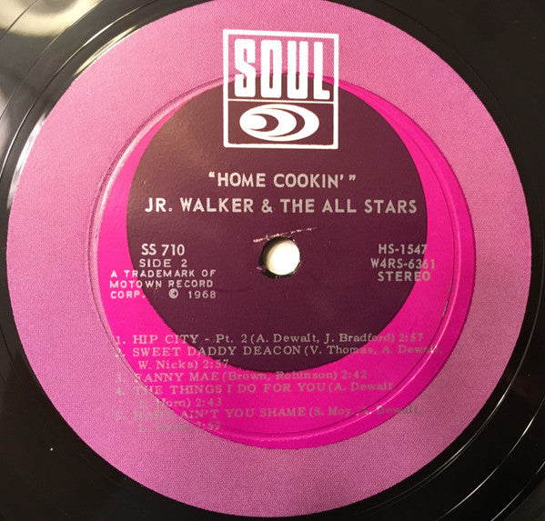 Jr. Walker And The All Stars* : Home Cookin' (LP, Album, Roc)