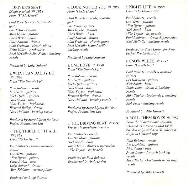 Sniff 'n' the Tears : A Best Of (CD, Comp)