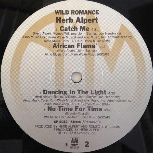 Herb Alpert : Wild Romance (LP, Album, EMW)