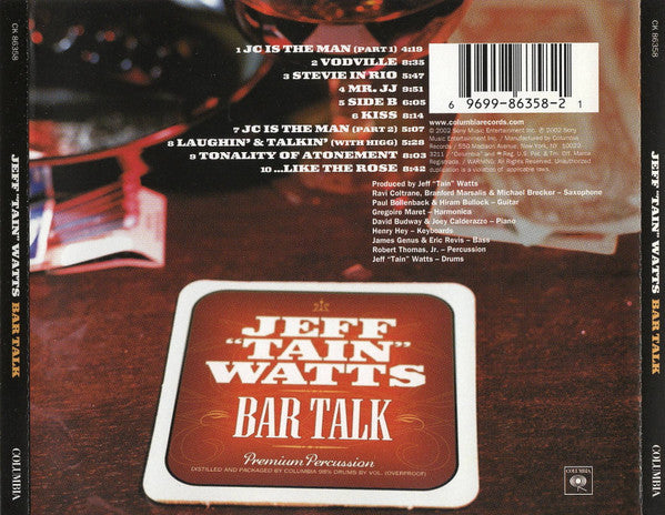Jeff "Tain" Watts : Bar Talk (CD, Album)