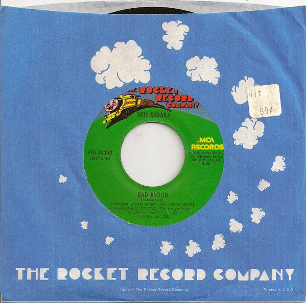 Neil Sedaka : Bad Blood (7", Single, Pin)