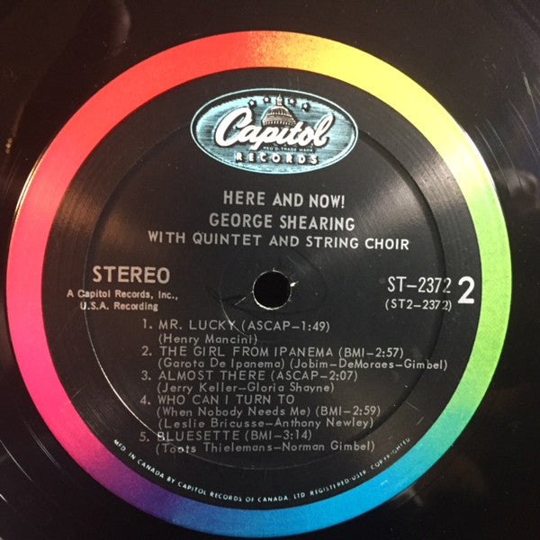 The George Shearing Quintet With String Choir* : Here & Now! (LP, Album)