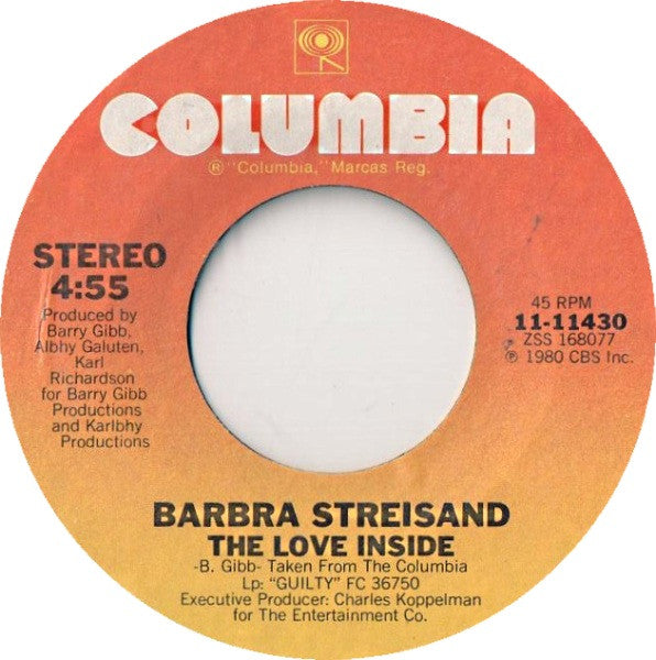 Barbra Streisand & Barry Gibb : What Kind Of Fool (7", Single, Styrene)