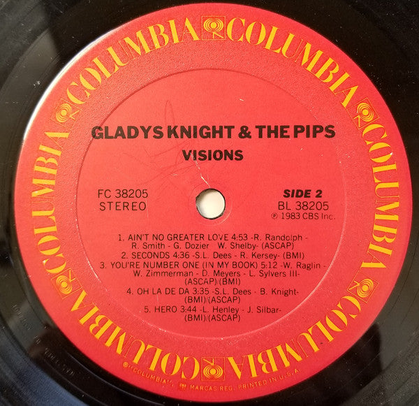 Gladys Knight & The Pips* : Visions (LP, Album, Pit)