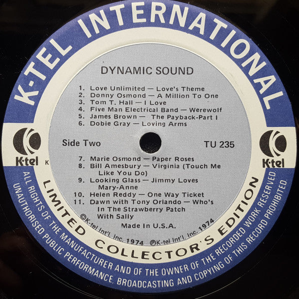 Various : Dynamic Sound (LP, Comp, PRC)