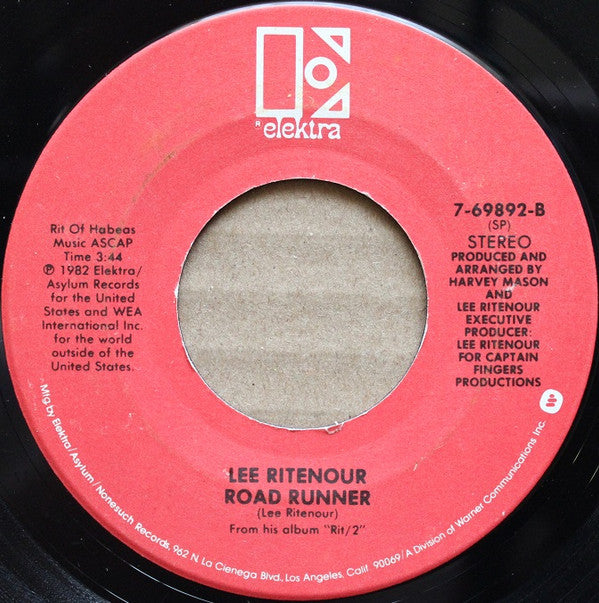Lee Ritenour : Cross My Heart / Road Runner (7", Single)