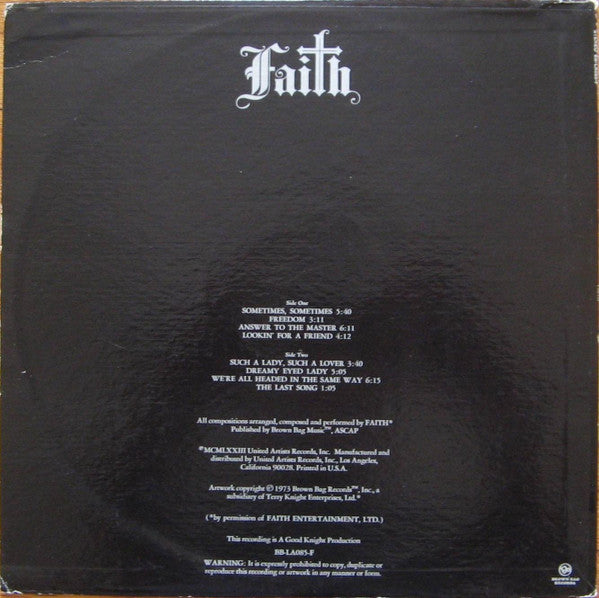 Faith (21) : Faith (LP, Album, All)