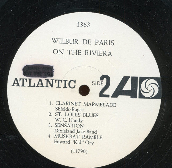 Wilbur De Paris : On The Riviera (LP, Mono, Promo)
