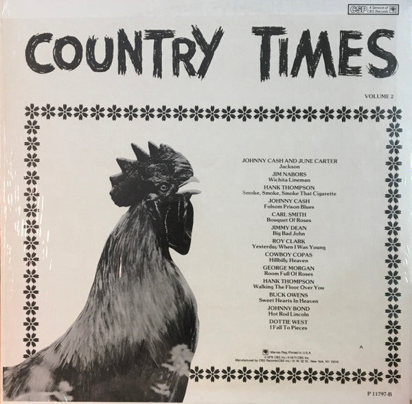 Various : Country Times (Volume 2) (LP, Comp)